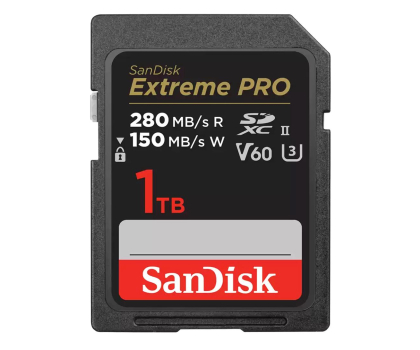 Karta pamięci SD Sandisk 1TB SDXC Extreme PRO 280MB/s V60 UHS-II